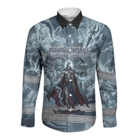 Mount Olympus Long Sleeve Button Shirt Throne Of The Twelve Gods Greek Mythology