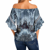 Mount Olympus Off Shoulder Wrap Waist Top Throne Of The Twelve Gods Greek Mythology