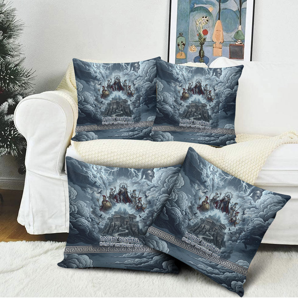 Mount Olympus Pillow Cover Throne Of The Twelve Gods Greek Mythology