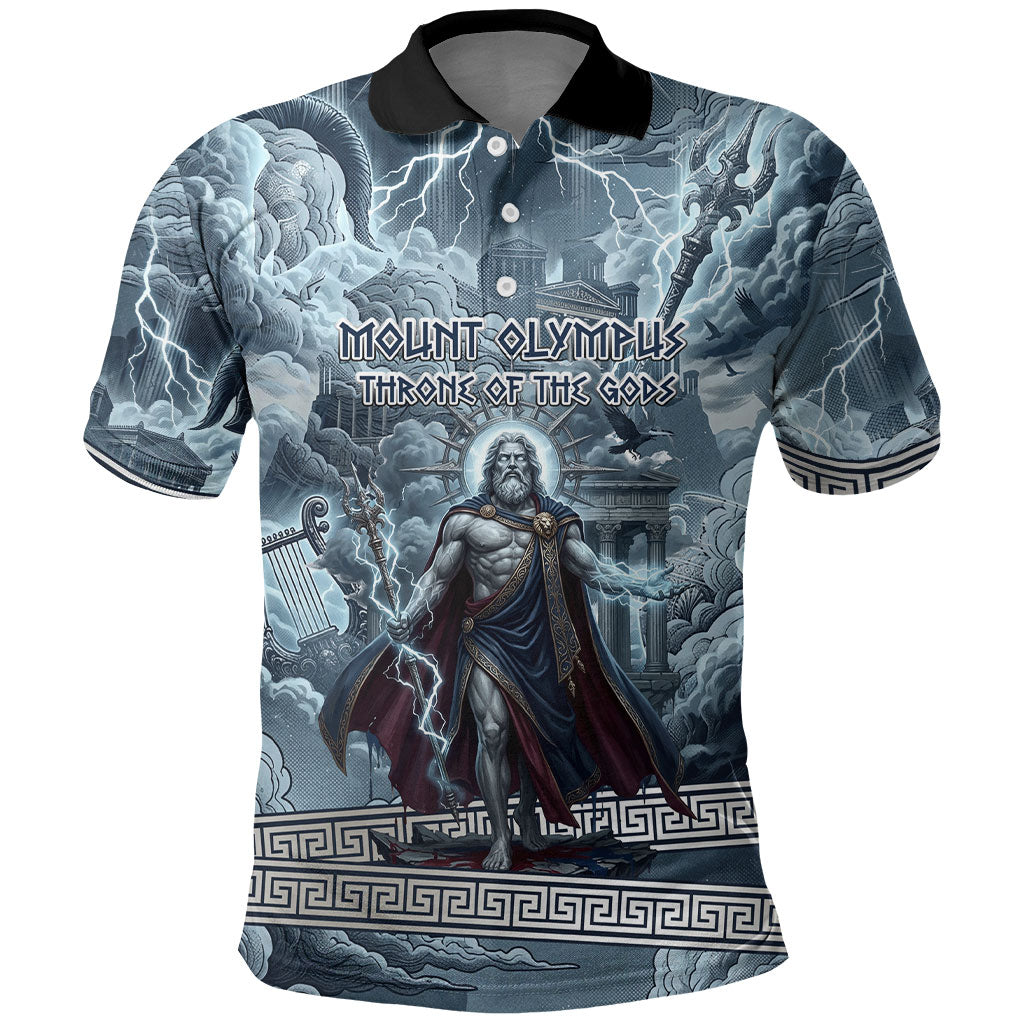 Mount Olympus Polo Shirt Throne Of The Twelve Gods Greek Mythology