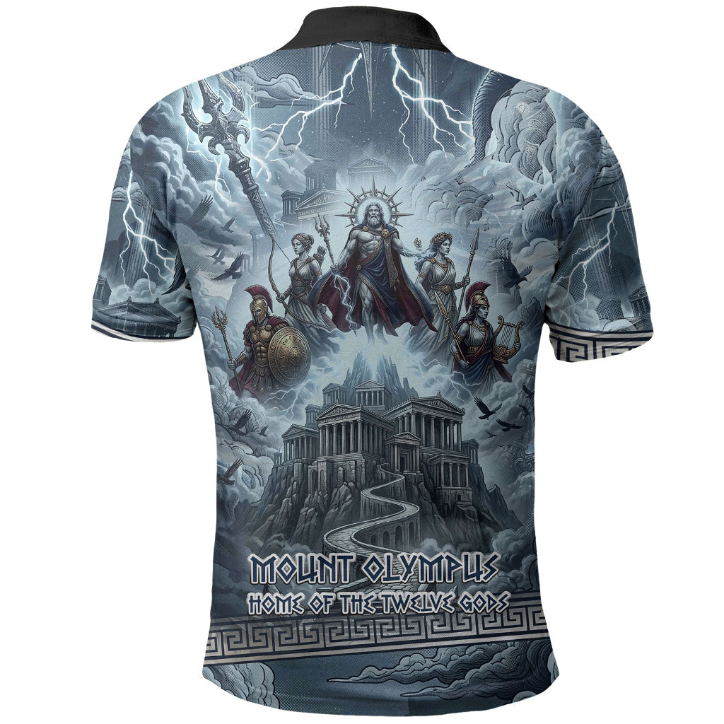 Mount Olympus Polo Shirt Throne Of The Twelve Gods Greek Mythology
