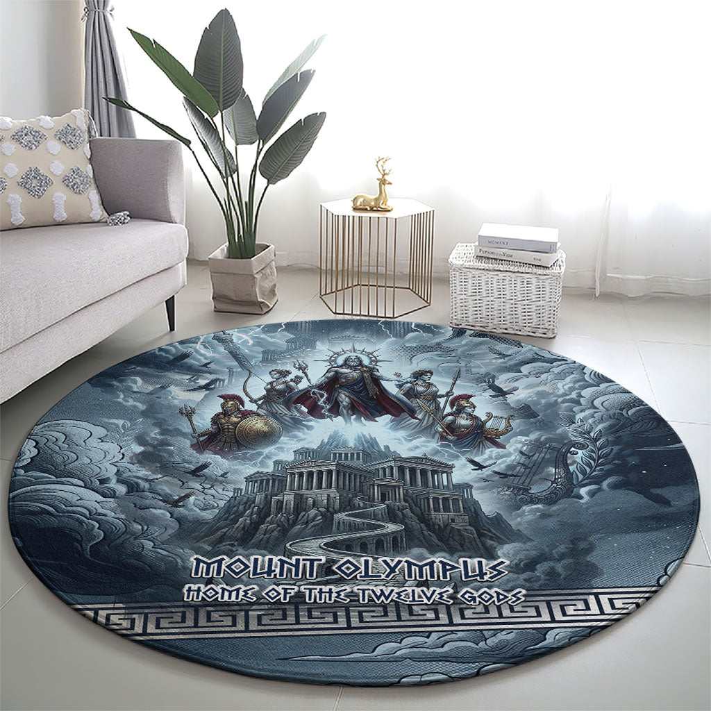 Mount Olympus Round Carpet Throne Of The Twelve Gods Greek Mythology