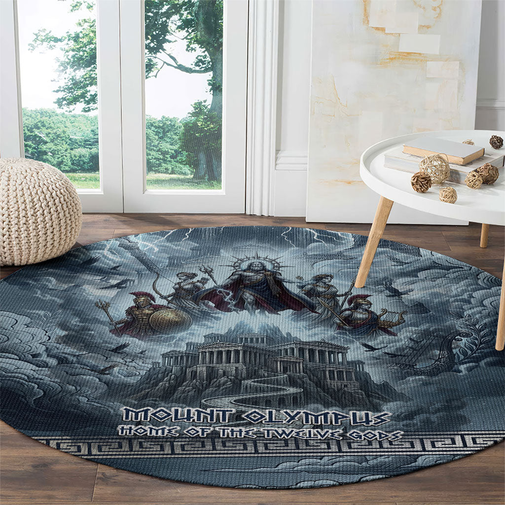 Mount Olympus Round Carpet Throne Of The Twelve Gods Greek Mythology