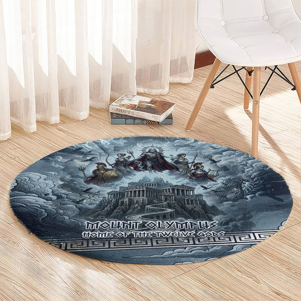 Mount Olympus Round Carpet Throne Of The Twelve Gods Greek Mythology
