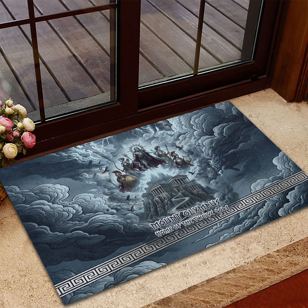 Mount Olympus Rubber Doormat Throne Of The Twelve Gods Greek Mythology