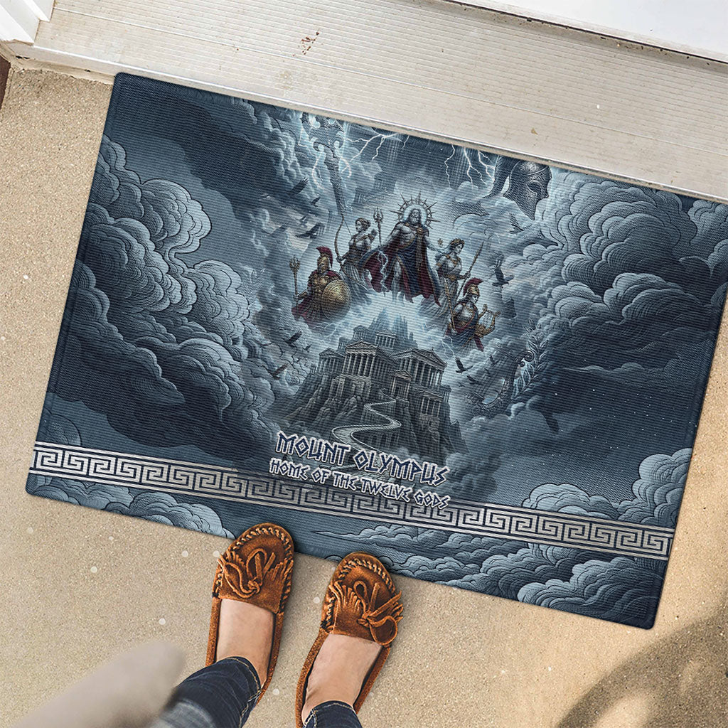 Mount Olympus Rubber Doormat Throne Of The Twelve Gods Greek Mythology
