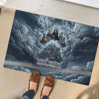 Mount Olympus Rubber Doormat Throne Of The Twelve Gods Greek Mythology