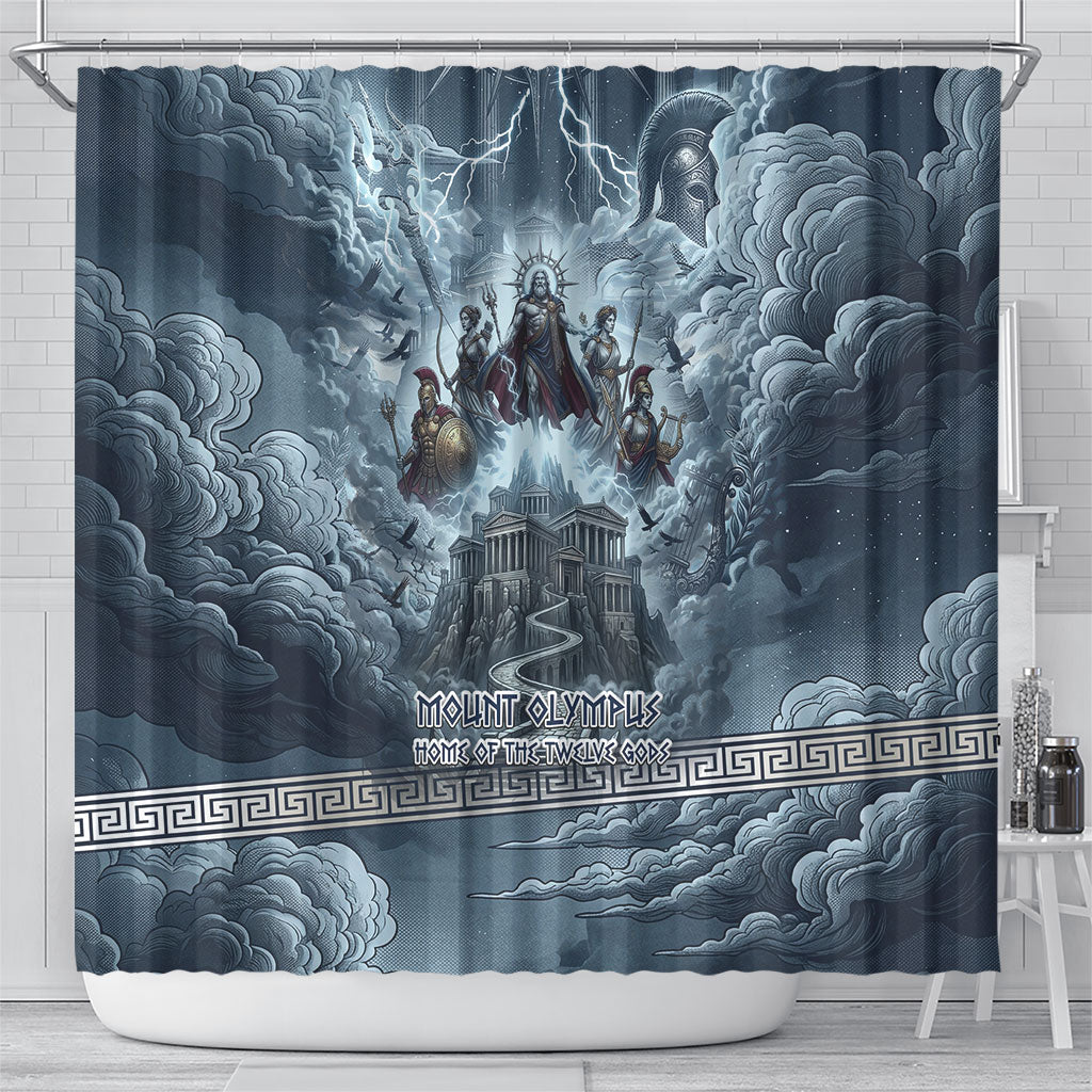Mount Olympus Shower Curtain Throne Of The Twelve Gods Greek Mythology