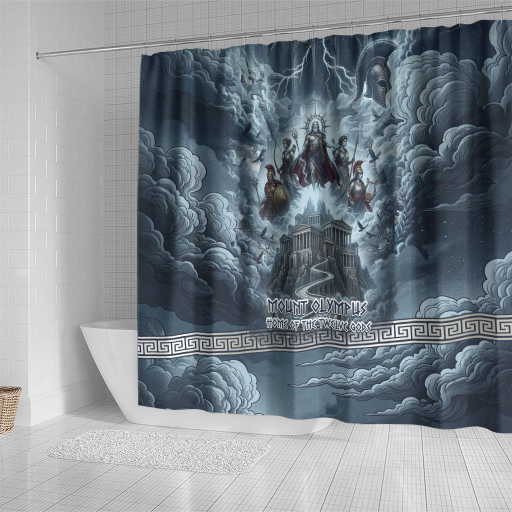 Mount Olympus Shower Curtain Throne Of The Twelve Gods Greek Mythology