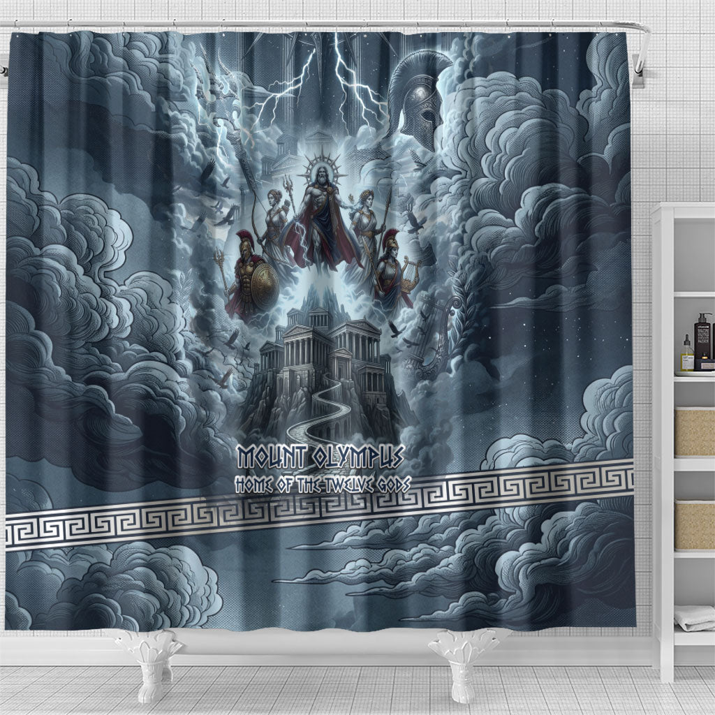 Mount Olympus Shower Curtain Throne Of The Twelve Gods Greek Mythology