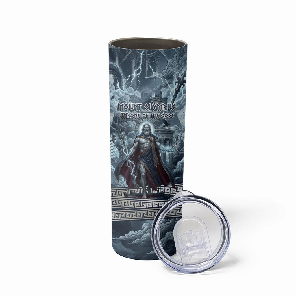 Mount Olympus Skinny Tumbler Throne Of The Twelve Gods Greek Mythology