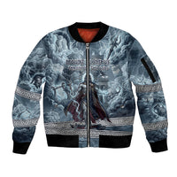 Mount Olympus Sleeve Zip Bomber Jacket Throne Of The Twelve Gods Greek Mythology