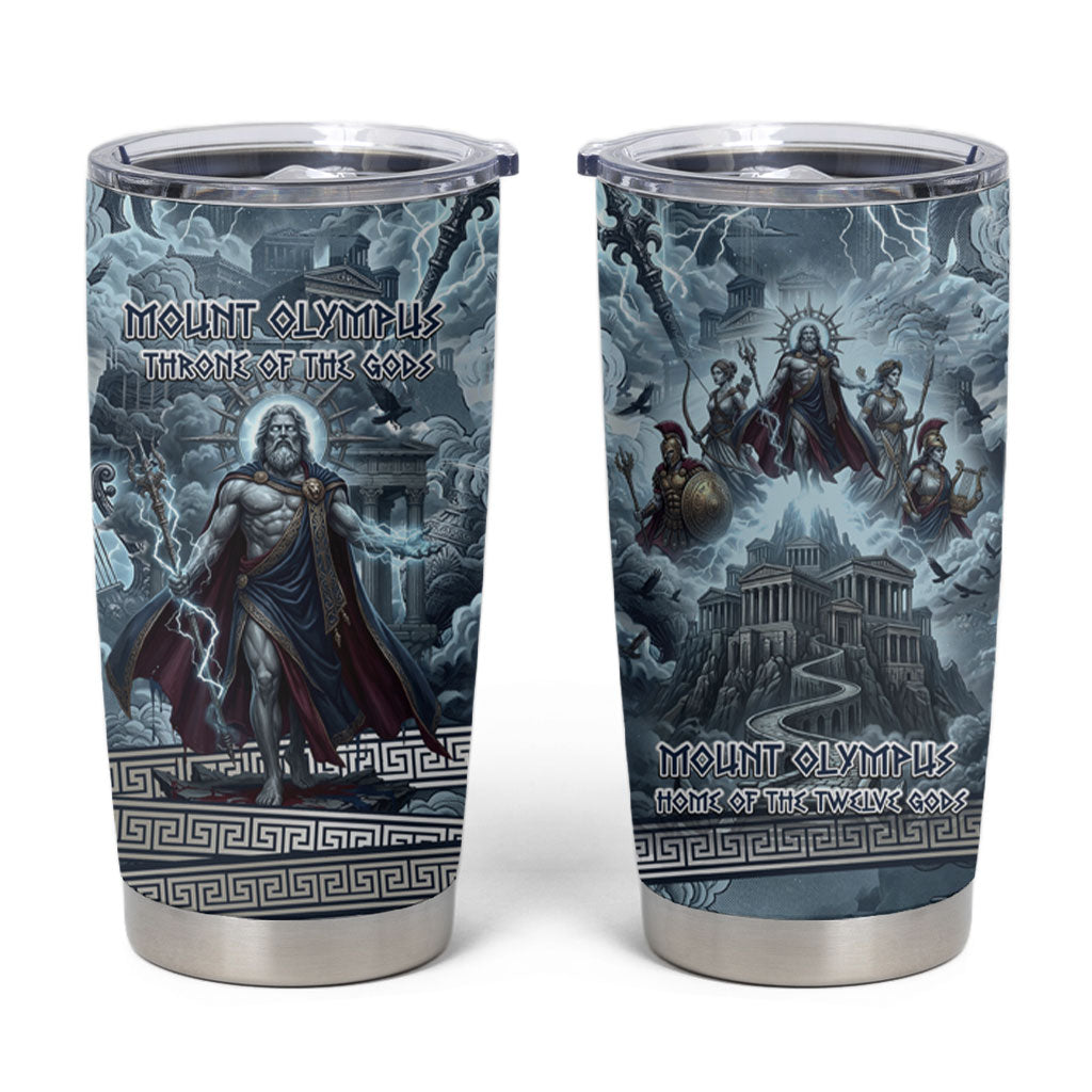Mount Olympus Tumbler Cup Throne Of The Twelve Gods Greek Mythology