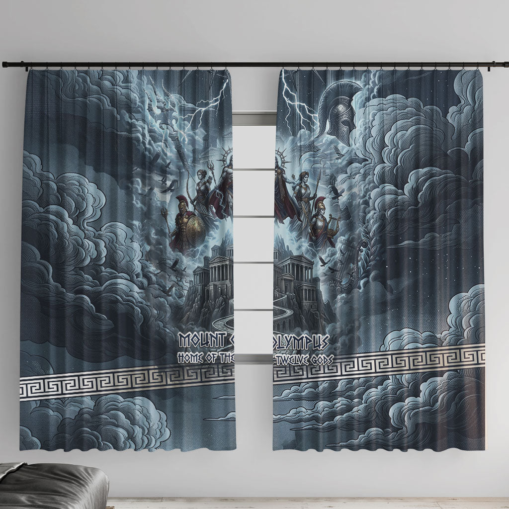 Mount Olympus Window Curtain Throne Of The Twelve Gods Greek Mythology