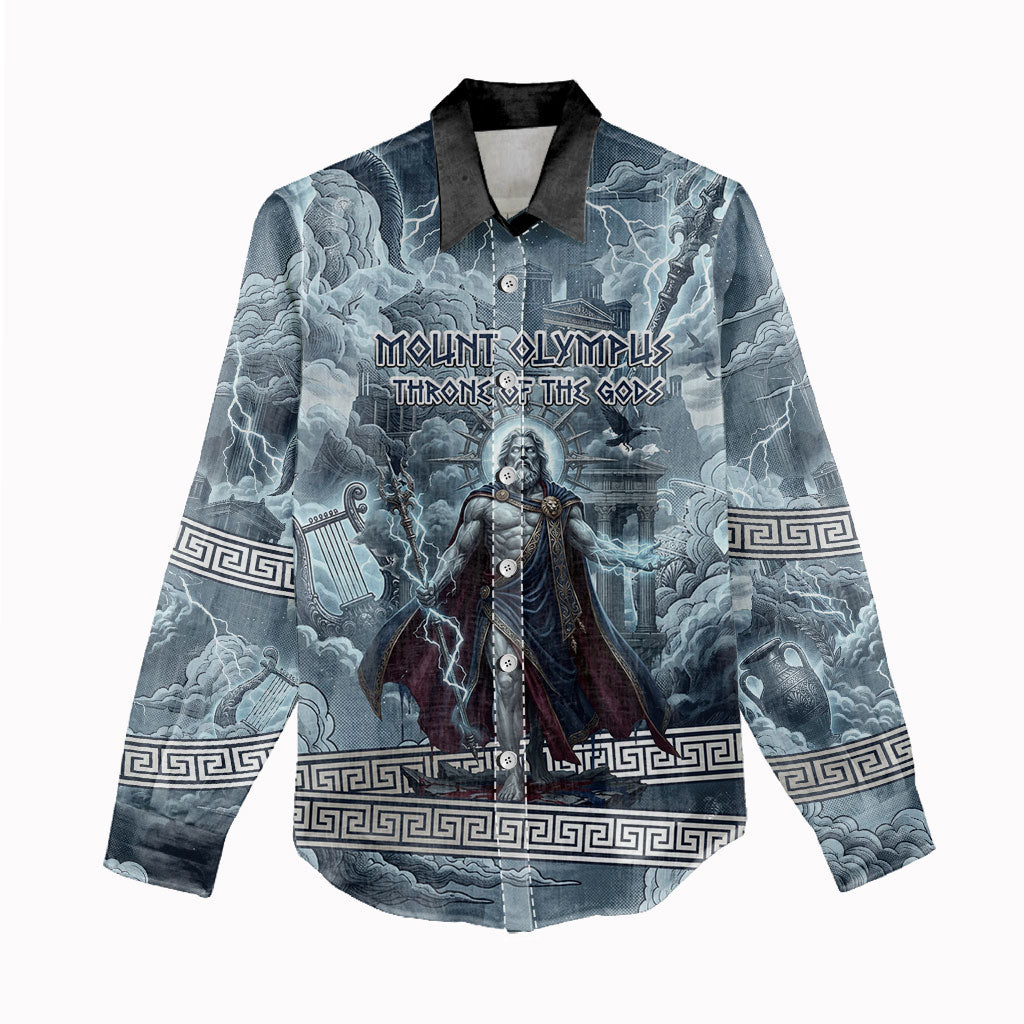 Mount Olympus Women Casual Shirt Throne Of The Twelve Gods Greek Mythology