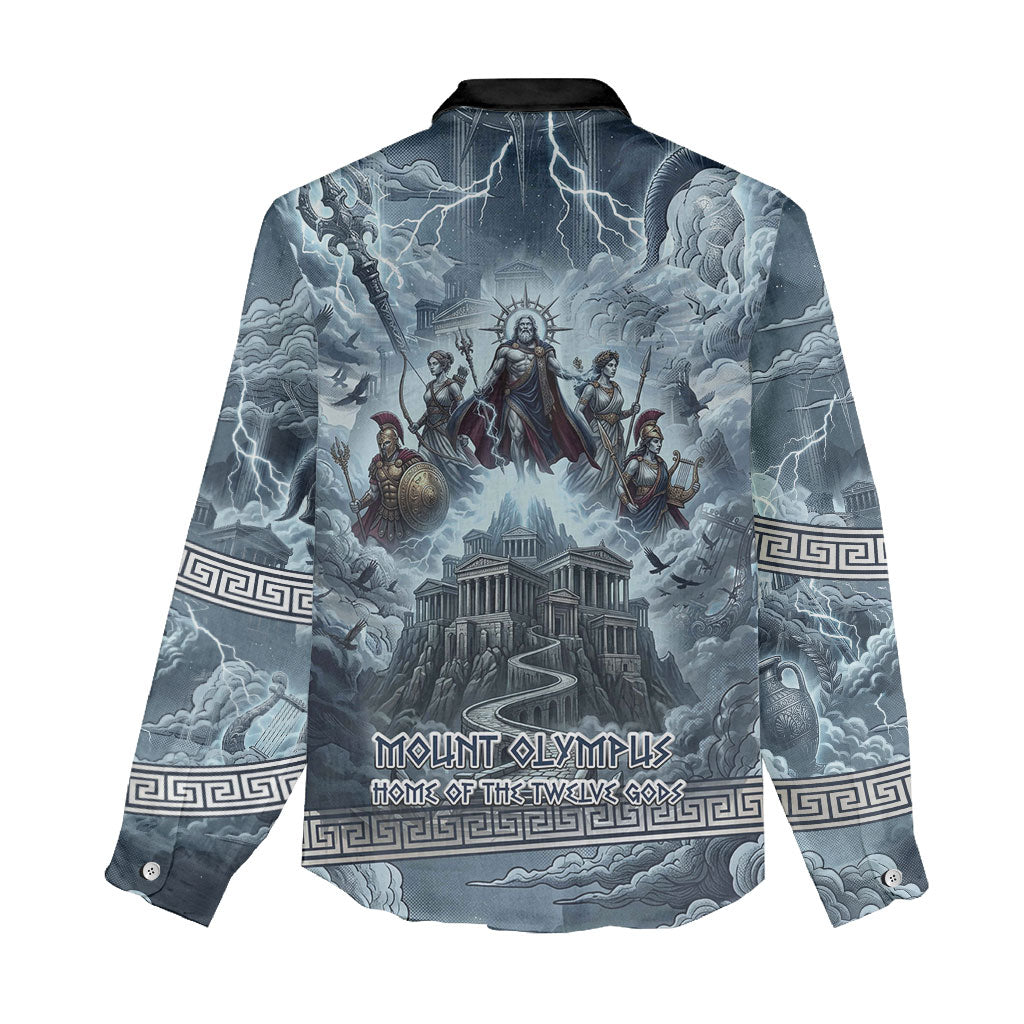 Mount Olympus Women Casual Shirt Throne Of The Twelve Gods Greek Mythology
