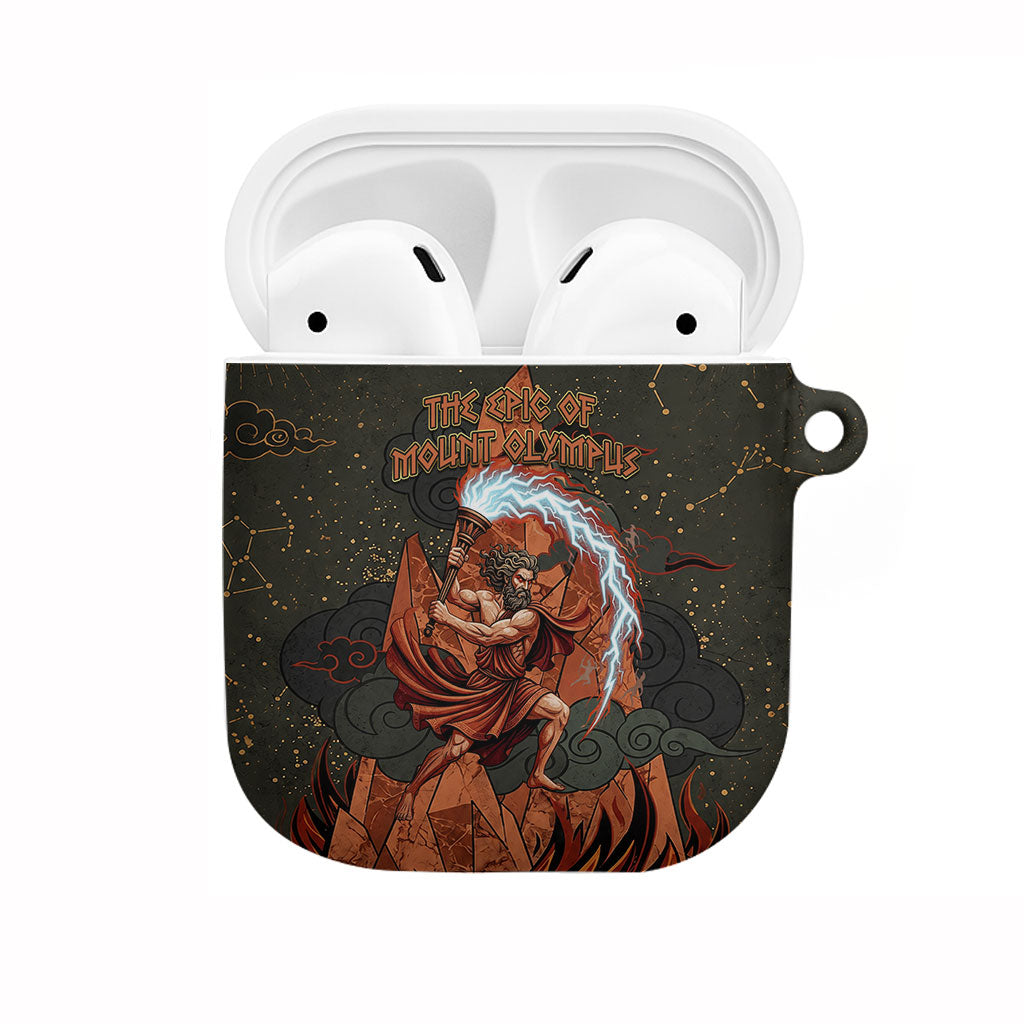 Mount Olympus AirPods Case Greek Prometheus Torch Flame Lightning Mountain Constellations