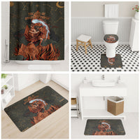 Mount Olympus Bathroom Set Greek Prometheus Torch Flame Lightning Mountain Constellations