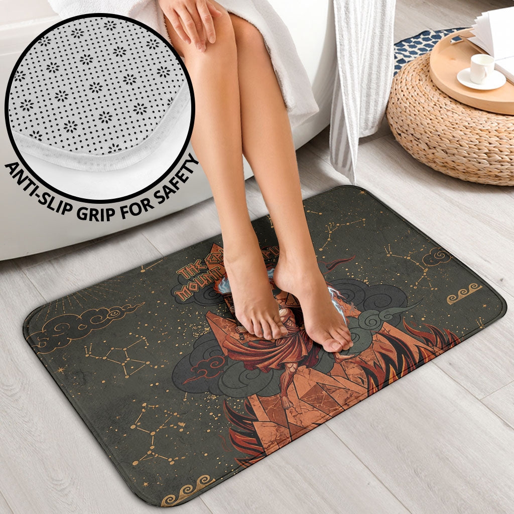Mount Olympus Bathroom Set Greek Prometheus Torch Flame Lightning Mountain Constellations