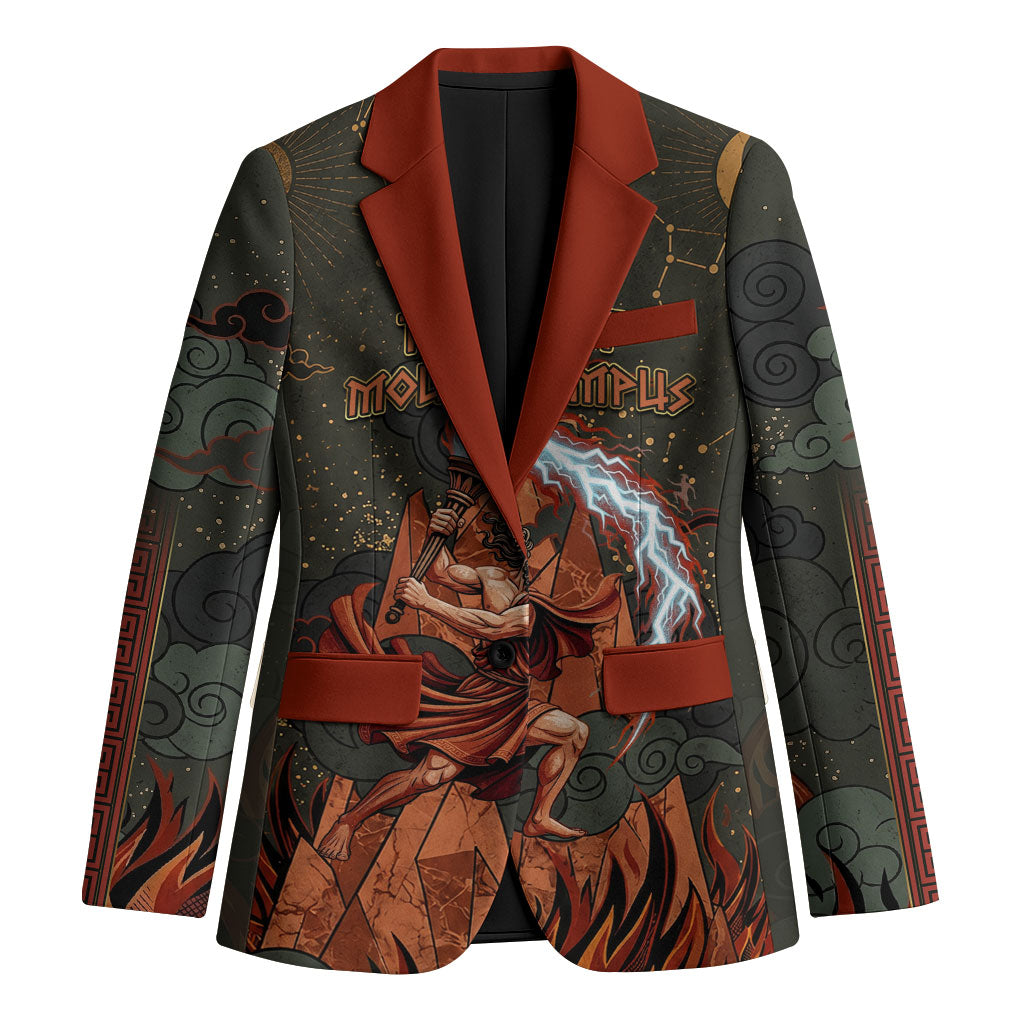 Mount Olympus Blazer Greek Prometheus Torch Flame Lightning Mountain Constellations