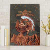 Mount Olympus Canvas Wall Art Greek Prometheus Torch Flame Lightning Mountain Constellations