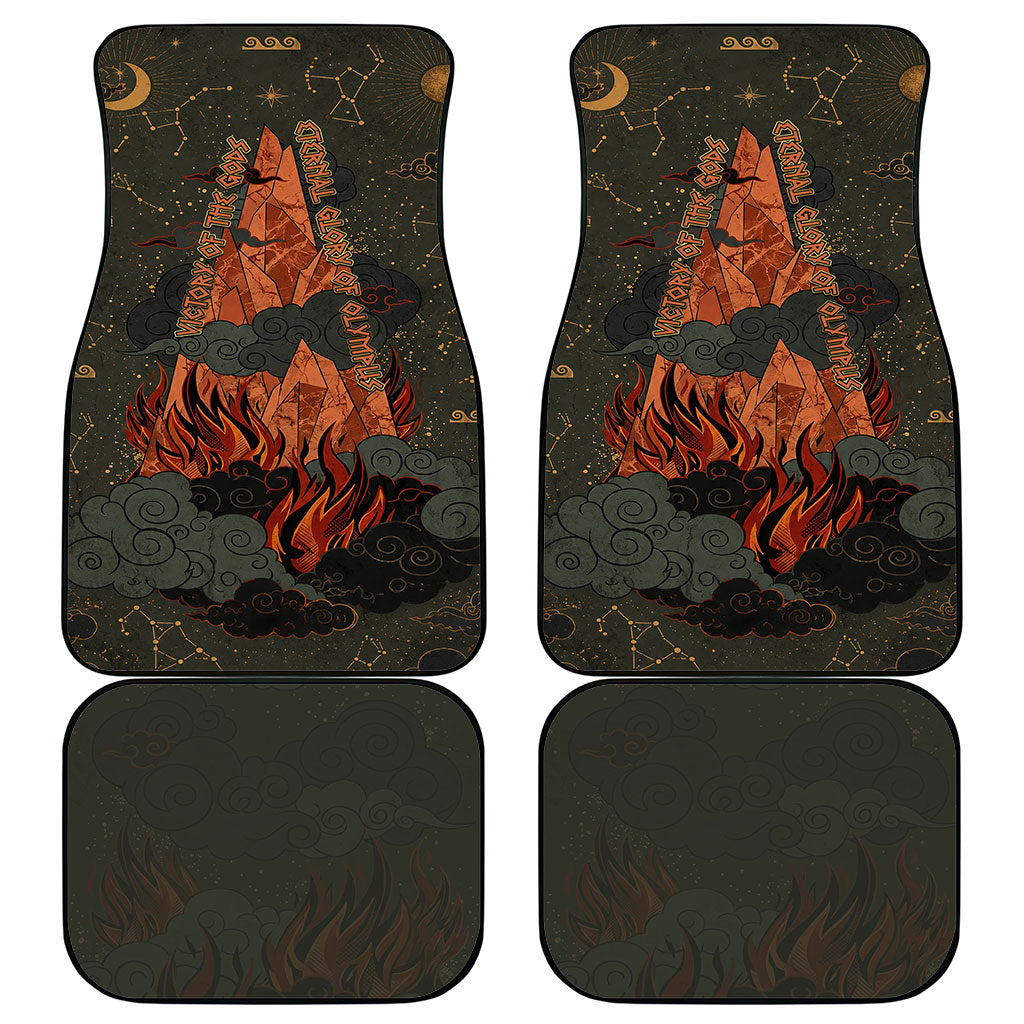 Mount Olympus Car Mats Greek Prometheus Torch Flame Lightning Mountain Constellations
