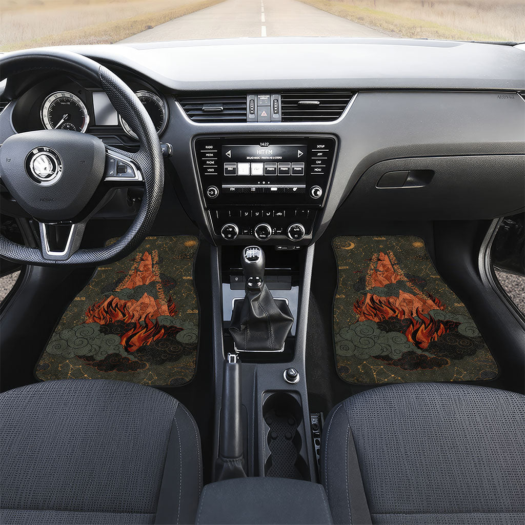 Mount Olympus Car Mats Greek Prometheus Torch Flame Lightning Mountain Constellations