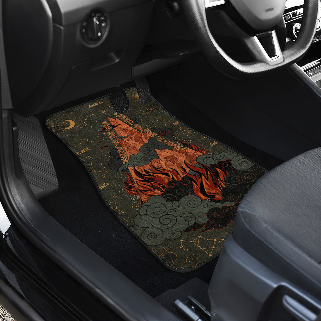 Mount Olympus Car Mats Greek Prometheus Torch Flame Lightning Mountain Constellations