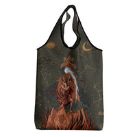 Mount Olympus Grocery Bag Greek Prometheus Torch Flame Lightning Mountain Constellations