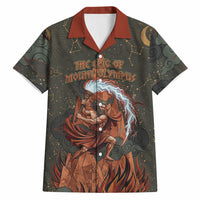 Mount Olympus Hawaiian Shirt Greek Prometheus Torch Flame Lightning Mountain Constellations