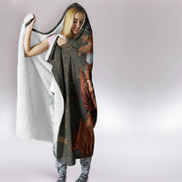 Mount Olympus Hooded Blanket Greek Prometheus Torch Flame Lightning Mountain Constellations