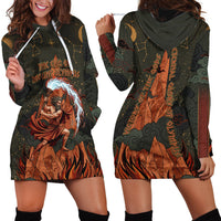 Mount Olympus Hoodie Dress Greek Prometheus Torch Flame Lightning Mountain Constellations