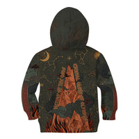 Mount Olympus Kid Hoodie Greek Prometheus Torch Flame Lightning Mountain Constellations