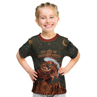 Mount Olympus Kid T Shirt Greek Prometheus Torch Flame Lightning Mountain Constellations
