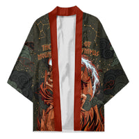 Mount Olympus Kimono Greek Prometheus Torch Flame Lightning Mountain Constellations