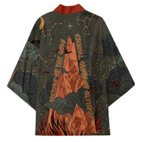 Mount Olympus Kimono Greek Prometheus Torch Flame Lightning Mountain Constellations