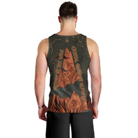 Mount Olympus Men Tank Top Greek Prometheus Torch Flame Lightning Mountain Constellations