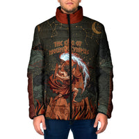 Mount Olympus Padded Jacket Greek Prometheus Torch Flame Lightning Mountain Constellations