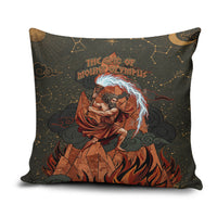 Mount Olympus Pillow Cover Greek Prometheus Torch Flame Lightning Mountain Constellations