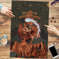Mount Olympus Puzzle Greek Prometheus Torch Flame Lightning Mountain Constellations
