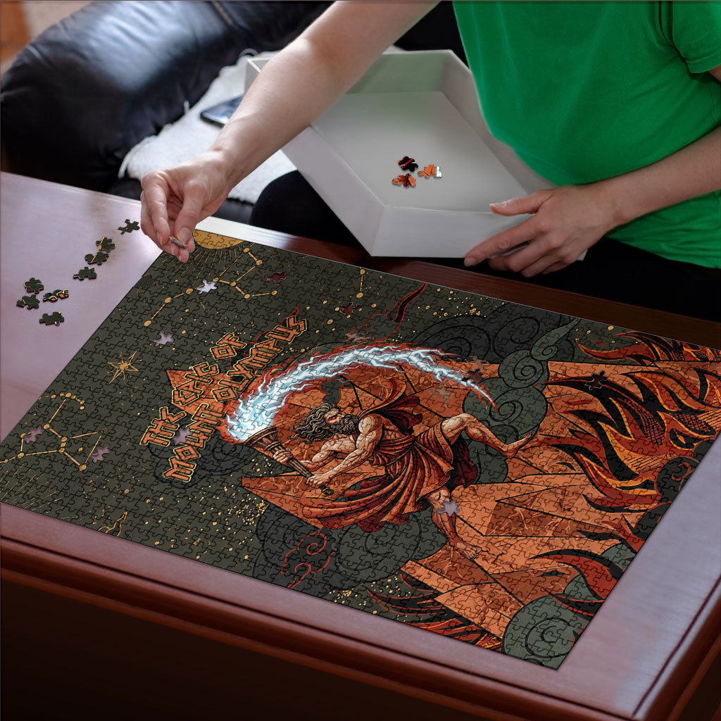 Mount Olympus Puzzle Greek Prometheus Torch Flame Lightning Mountain Constellations