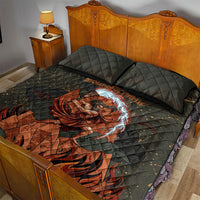 Mount Olympus Quilt Bed Set Greek Prometheus Torch Flame Lightning Mountain Constellations