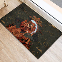 Mount Olympus Rubber Doormat Greek Prometheus Torch Flame Lightning Mountain Constellations