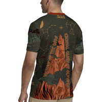 Mount Olympus Rugby Jersey Greek Prometheus Torch Flame Lightning Mountain Constellations