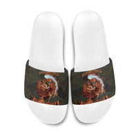 Mount Olympus Slide Sandals Greek Prometheus Torch Flame Lightning Mountain Constellations