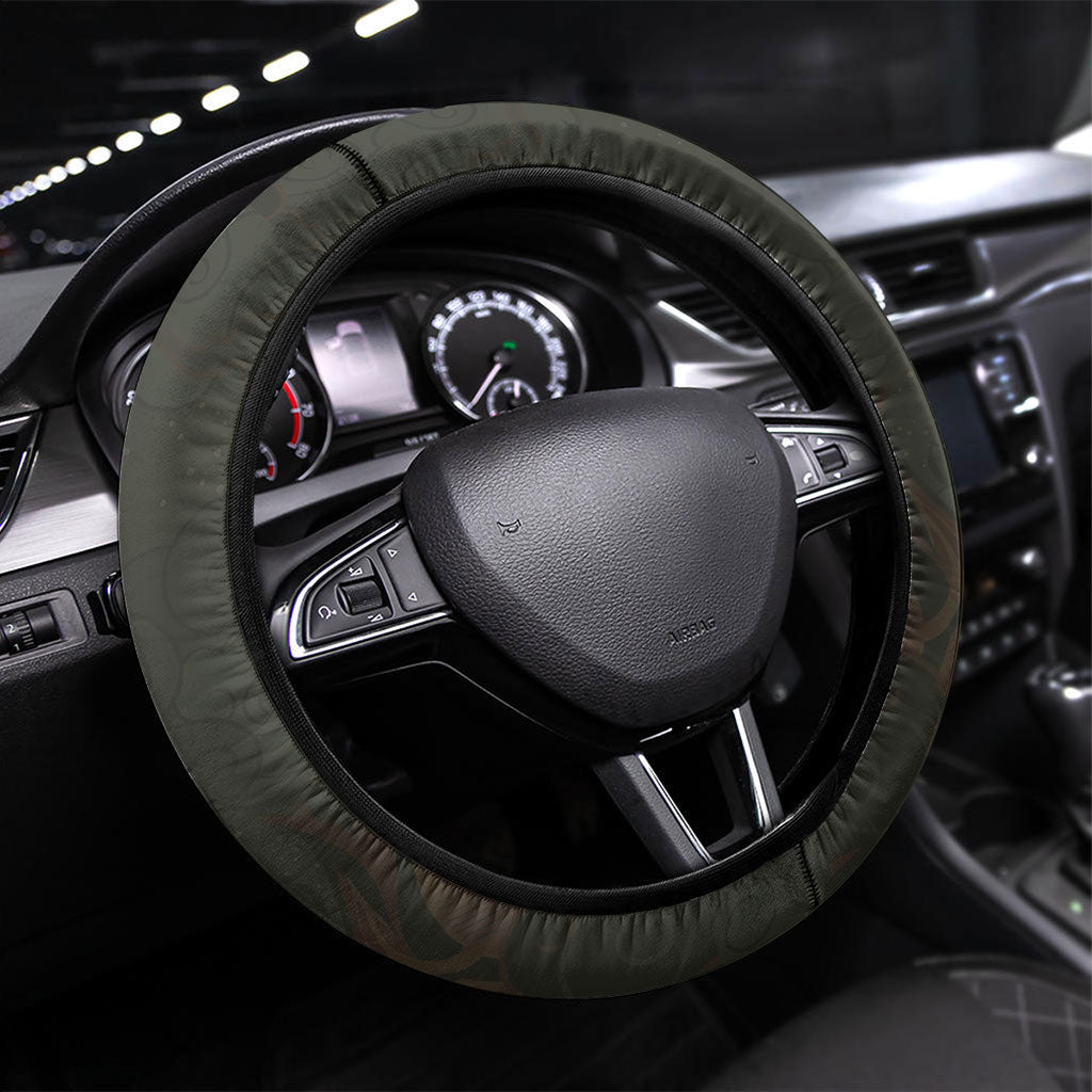 Mount Olympus Steering Wheel Cover Greek Prometheus Torch Flame Lightning Mountain Constellations