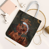 Mount Olympus Tote Bag Greek Prometheus Torch Flame Lightning Mountain Constellations