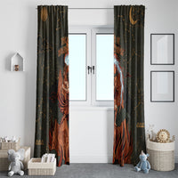 Mount Olympus Window Curtain Greek Prometheus Torch Flame Lightning Mountain Constellations
