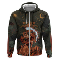 Mount Olympus Zip Hoodie Greek Prometheus Torch Flame Lightning Mountain Constellations