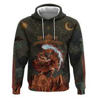 Mount Olympus Zip Hoodie Greek Prometheus Torch Flame Lightning Mountain Constellations